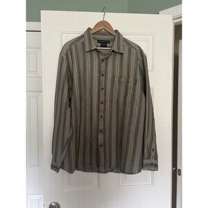 Exofficio Men’s Button Down Textured Shirt Long Sleeve Outdoors Size XL
